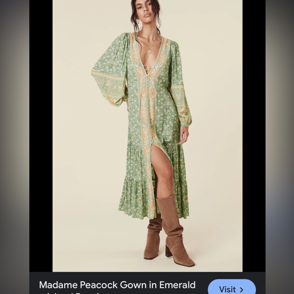 Spell & the Gypsy Collective madame peacock gown in emerald size large